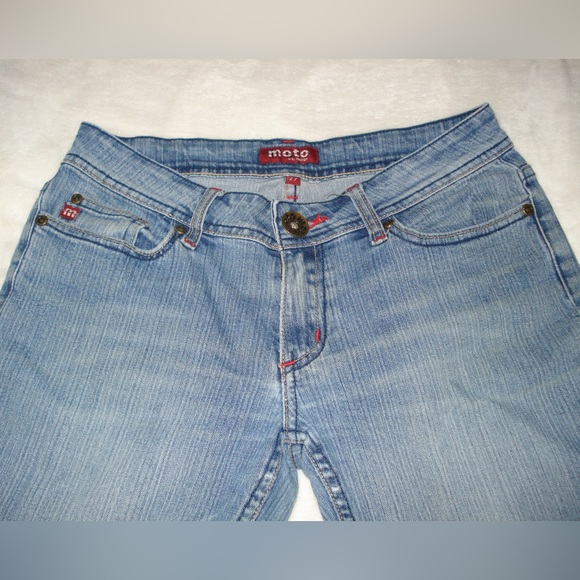 moto low rise straight jeans - Picture 3 of 7